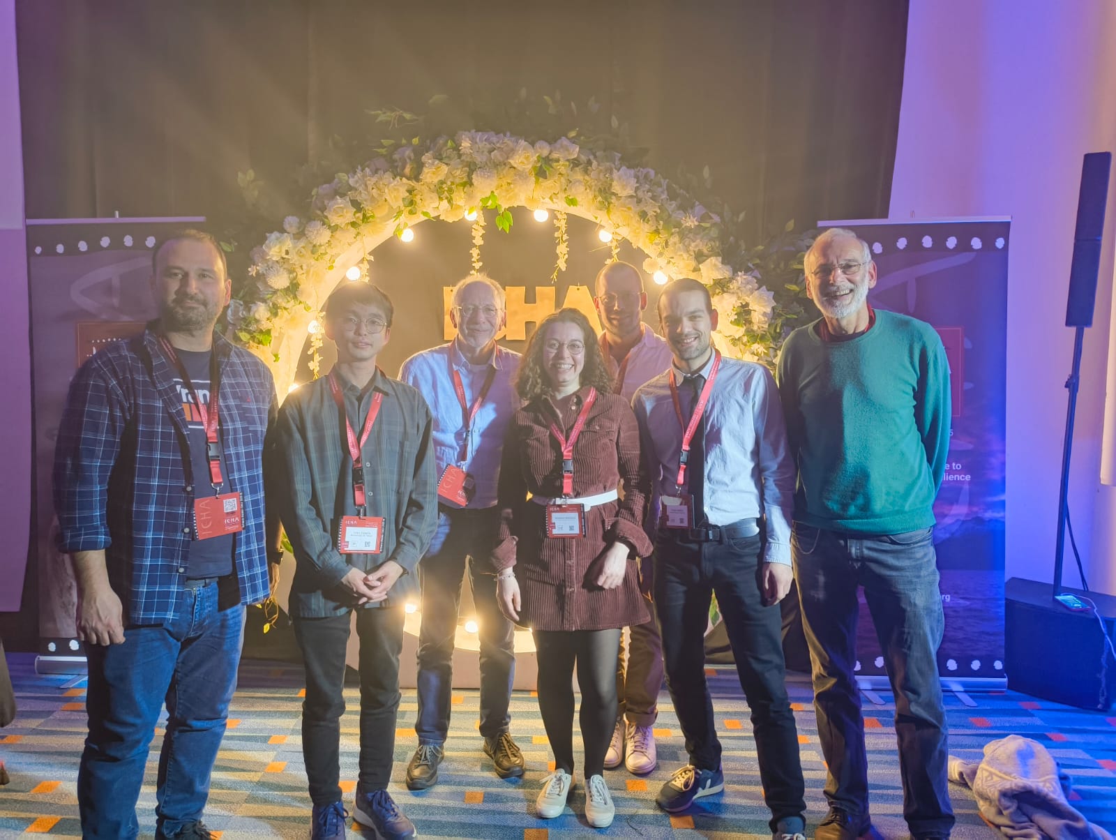 Kristof Moeller with former AWI colleagues at ICHA 2025